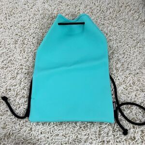 TRIANGL turquoise drawstring beach swim bag